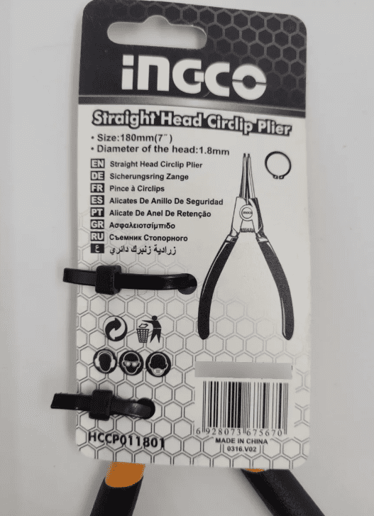 ALICATE SACA SEGURO EXTERIOR MARCA INGCO 7" - Imagen 2