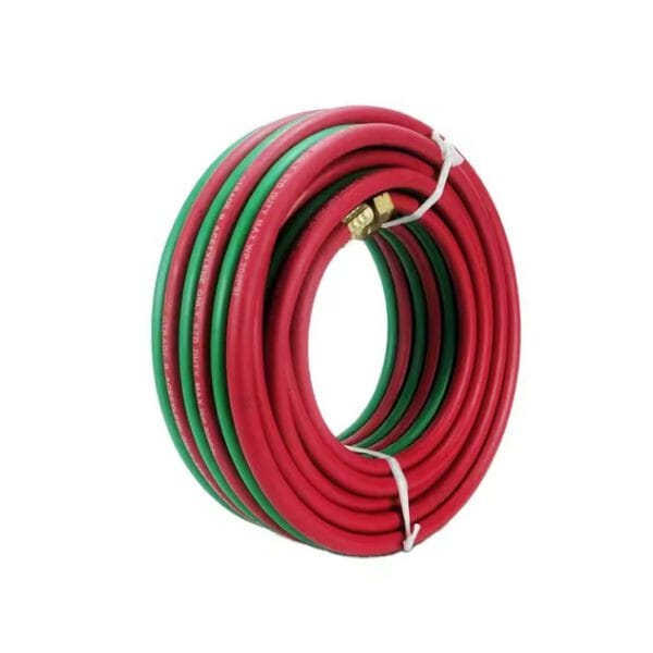 MANGUERA DE OXICORTE DE 20 MTS DE LARGO X 1/4 CON ACOPLES, MANGUERA TIPO DUPLEX